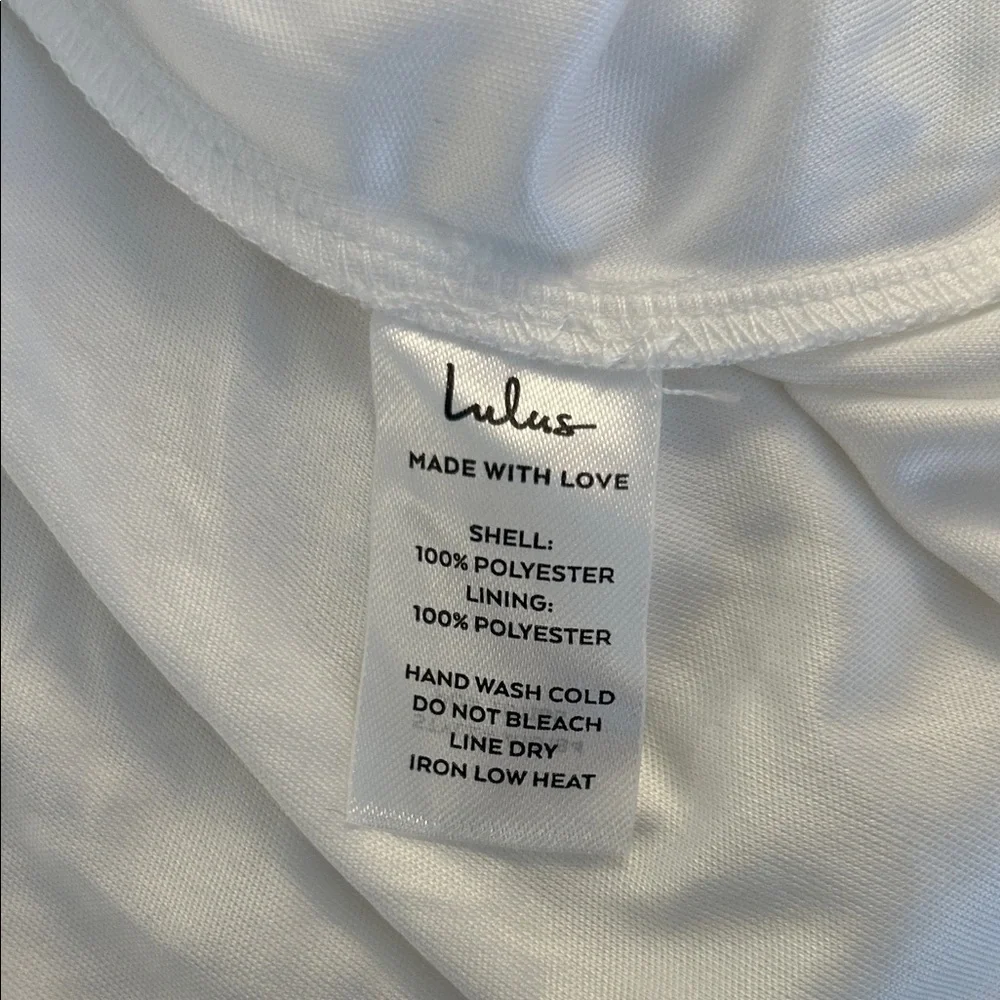 Lulus Cutest Icon White Embroidered Off-the-Shoulder Mini Dress Size Medium‎